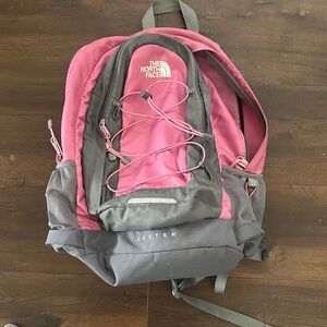 The North Face Pink and Black Jester Backpack